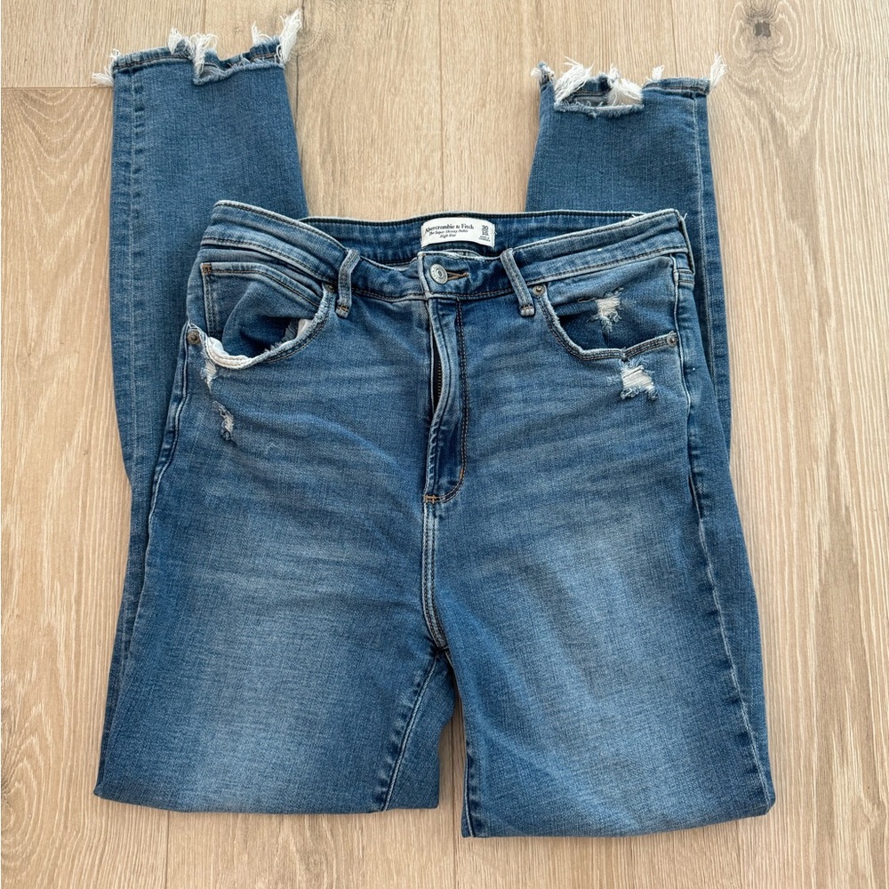 Abercrombie & Fitch Women's Skinny Jeans - Blue
